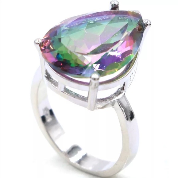 Fire Mystic Topaz Ring - Picture 1 of 4